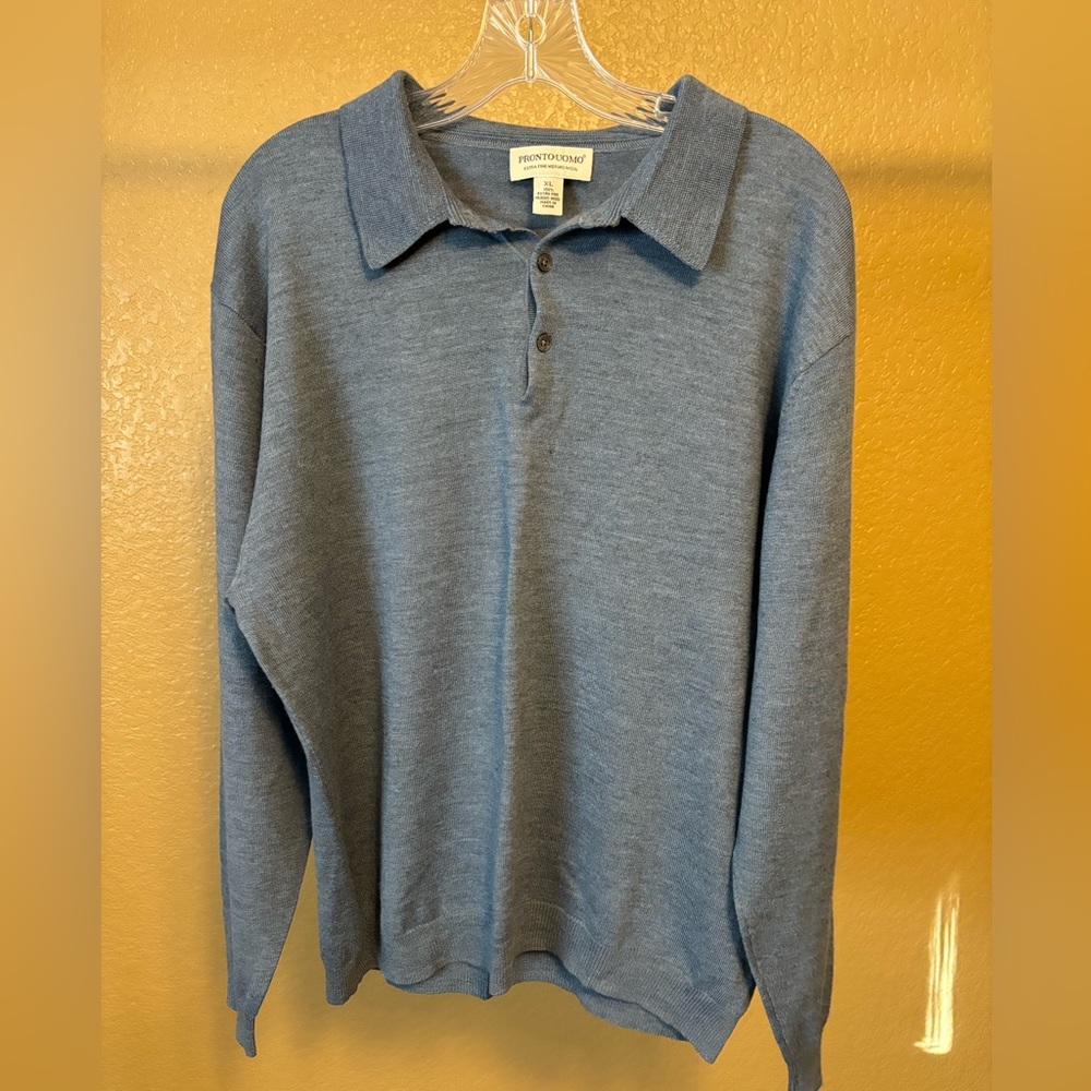 Pronto Uomo Men’s Merino Wool Sweater